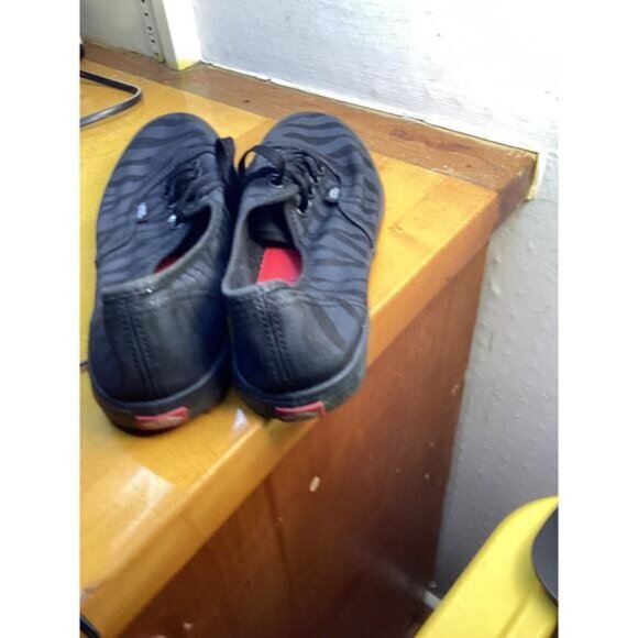 Preppy Streetwear Coquette Utility Vans Sneakers Men’s Black Shoes Size 6 - Picture 3 of 5